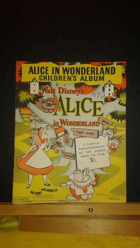 Walt Disney's ALICE IN WONDERLAND 1951 - Etsy