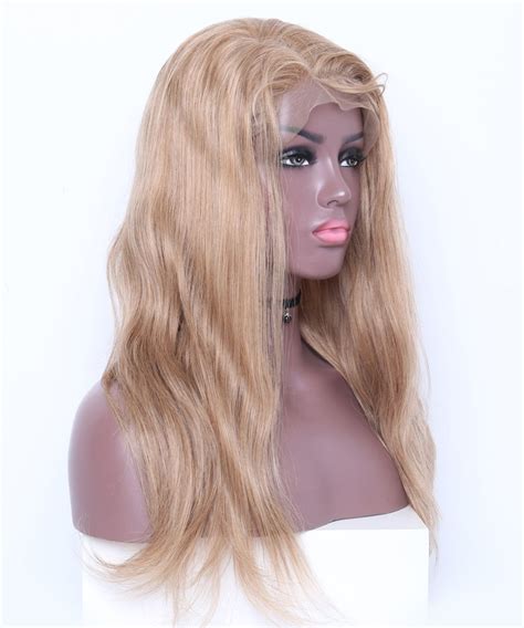 Cara Honey Blonde Straight Lace Front Human Hair Wigs Density