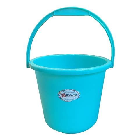 Sky Blue Plastic Bucket For Home With Handle At Rs 165 In Una ID