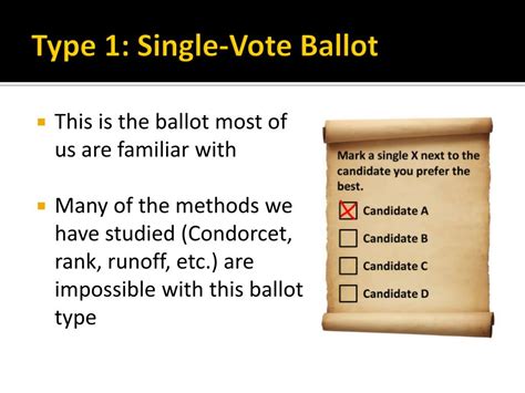 Ppt Section 26 Impossibility And Alternative Ballots Powerpoint