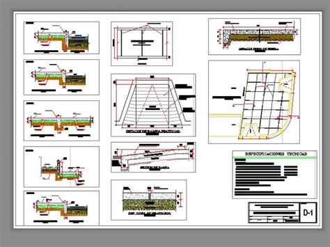 Marciapiedi E Banchina Pavimentazione In Asfalto In AutoCAD Libreria CAD