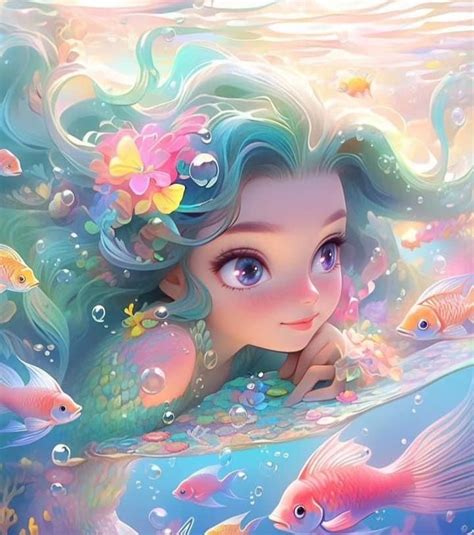 Pin By Crystal L On Coloring Anime Mermaid Mermaid Art Anime Art Beautiful