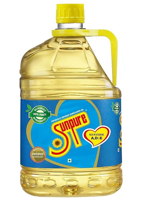 Sunpure Physically Refined Sunflower Oil Litre Healthiest Cooking