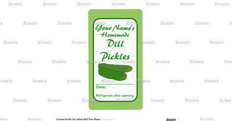 custom_pickle_jar_labels_add_your_name ...