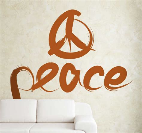 Vinilo Decorativo Peace Trazo Tenvinilo