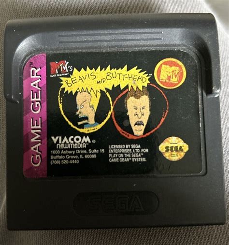 Mtv S Beavis And Butt Head Sega Game Gear Cartridge Only Viacom