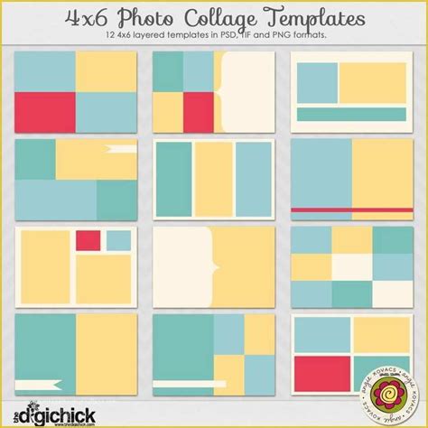 59 4x6 Photo Collage Template Free | Heritagechristiancollege