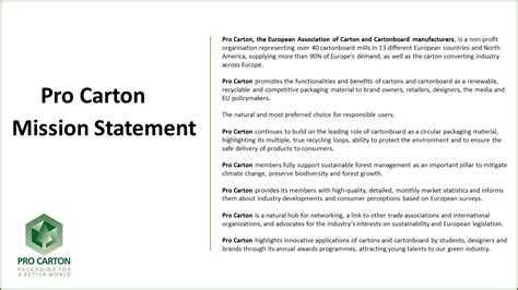 Pro Carton – driving strategic plans and actions to maximise value ...