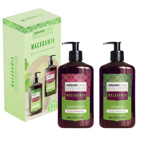 Coffret Shampooing Conditionner Macadamia Arganicare 400 Ml