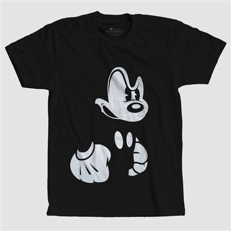 Camiseta Masculina Mickey Mouse Zangado Camisa Algod O Desenho Do Rato