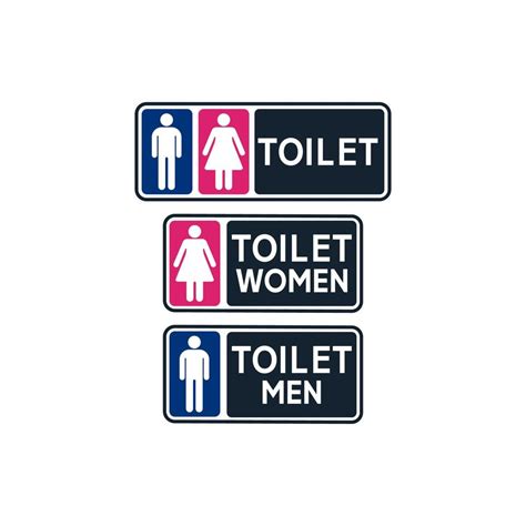 Toilet sign vector set of toilet signs 14383892 Vector Art at Vecteezy