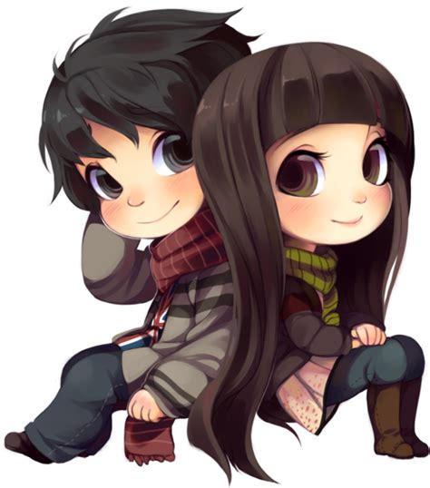 Download Chibi Clipart Kylie Jenner Gambar Anime Couple Chibi Png