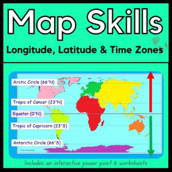 Longitude Latitude & Time Zone by Love Learning Geography | TpT