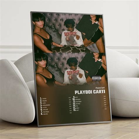 Playboi Carti Playboi Carti Album Cover Poster Wall Art, Playboi Carti ...