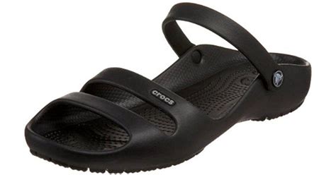 Crocs™ Cleo Ii Sandal In Black Black Black Lyst