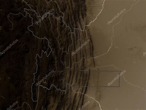 Chuquisaca departamento de Bolivia Mapa de elevación coloreado en