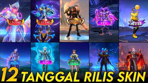 UPCOMING TANGGAL RILIS DATE 12 SKIN BARU MOBILE LEGENDS FREYA LEGENDS