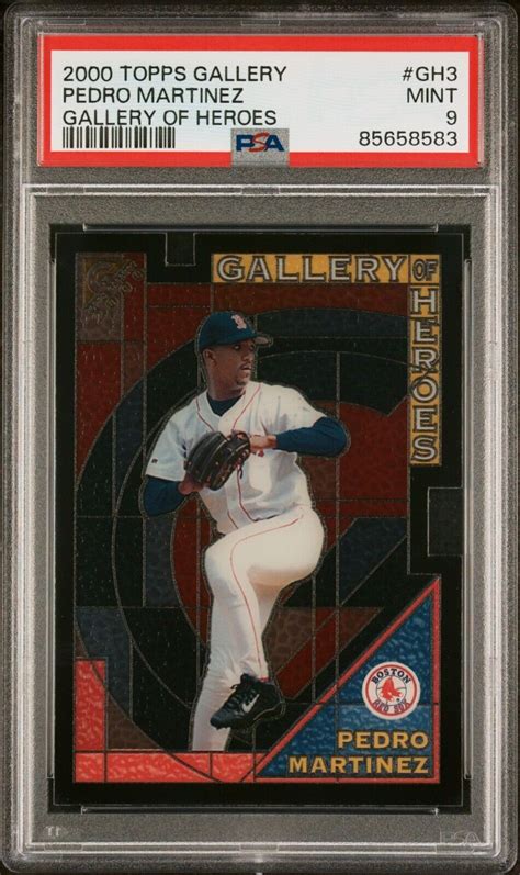 2000 PEDRO MARTINEZ TOPPS GALLERY OF HEROES STAINED GLASS LOOK GH3