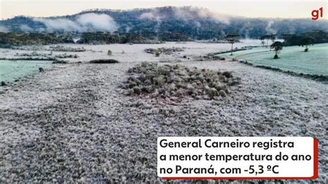 General Carneiro registra a menor temperatura do ano no Paraná 5