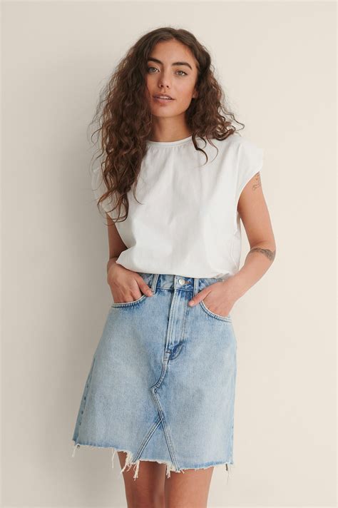 Raw Hem Denim Skirt Atelier Yuwaciaojp