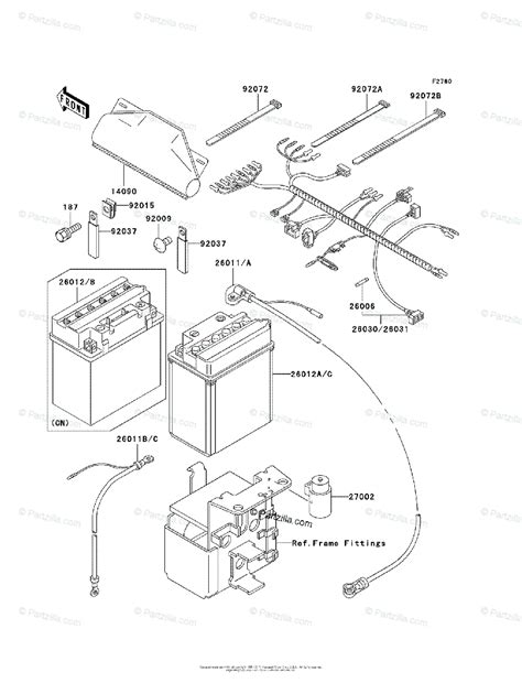 Kawasaki ATV 2003 OEM Parts Diagram for Chassis Electrical Equipment ...