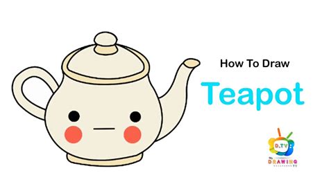 How To Draw A Teapot Easy Drawing Step By Step 145 Youtube