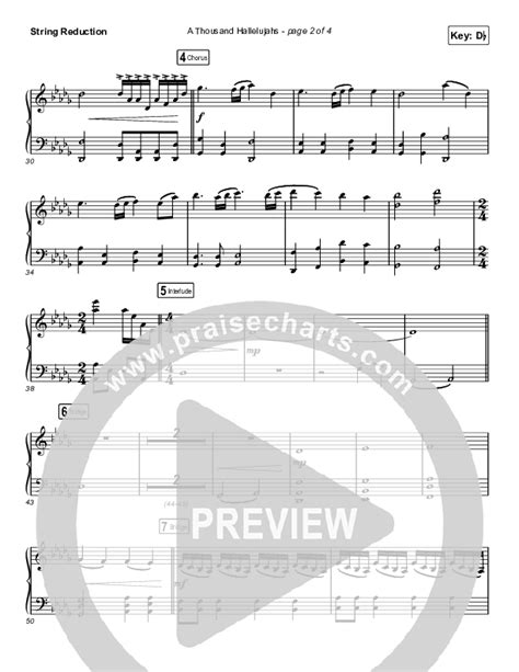 A Thousand Hallelujahs Choral Anthem SATB String Reduction Sheet