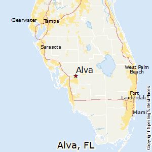 Alva Florida Map - World Map Gray