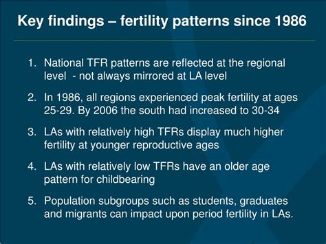 PPT Changing Subnational Fertility Trends In England And Wales