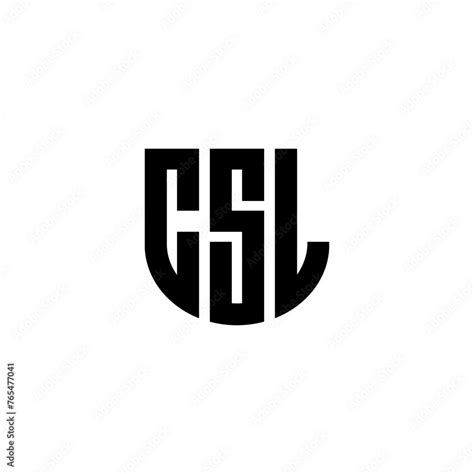 Csl Letter Logo Design With White Background In Illustrator Cube Logo