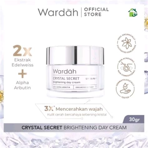 Wardah Crystal Secret Brightening Day Cream Spf Pa G Shopee