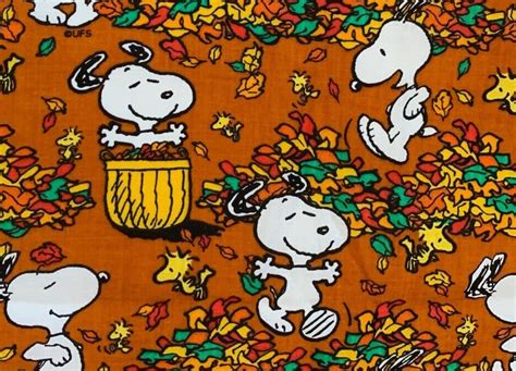 Cute Snoopy Peanuts Fall Floral Face Mask Autumn Leaves | Etsy