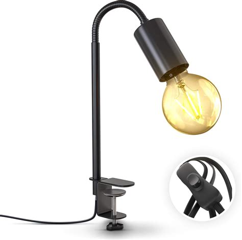 B K Licht Lampe Pince Led Dimmable Noir Lampe De Bureau Led