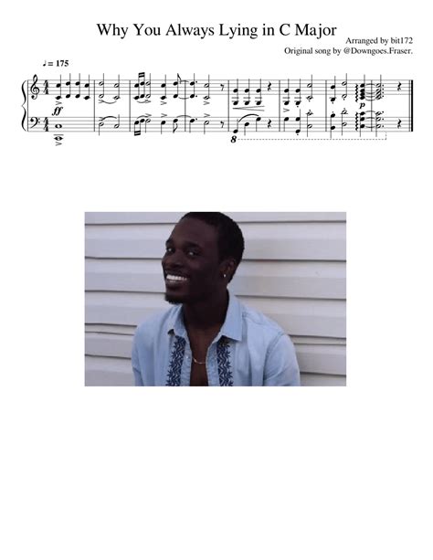 Why You Always Lying Sheet Music For Piano Solo Easy