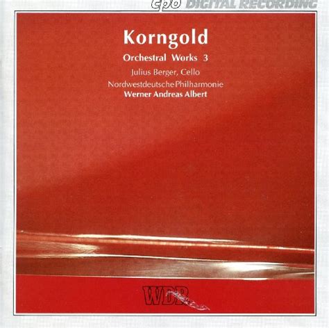 Amazon Co Jp Korngold Orchestral Works Vol