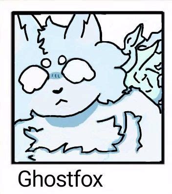 an image of a ghost with the word ghostfox below it