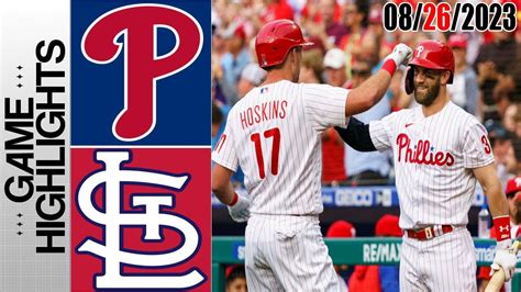 Philadelphia Phillies Vs Stlouis Cardinals Game Highlights Today