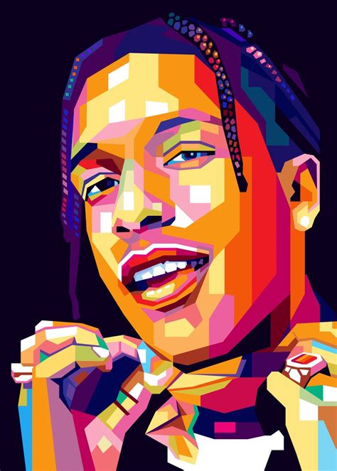 Asap Rocky Poster Picture Metal Print Paint By Cholik Hamka