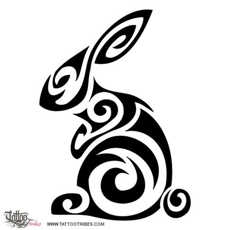 Tattoo Of Tribal Rabbit Sensibility Luck Tattoo Custom Tattoo