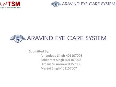 Aravind Eye Care Ppt