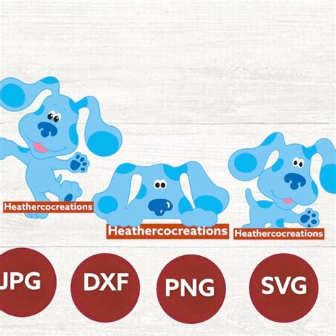 8pcs Blues Clues Svg Bundle Blues Clues Svg Dog Blue Etsy