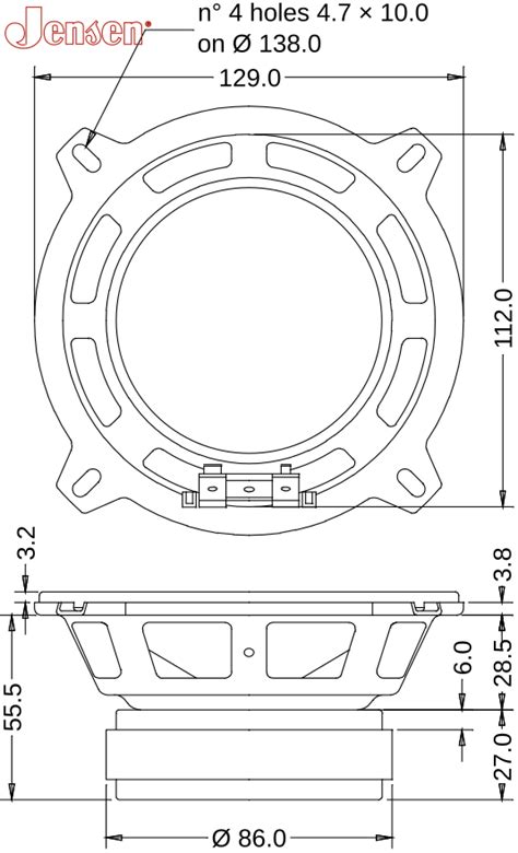 Jensen Mod 5-30 - 5″ Guitar Speaker 8Ω