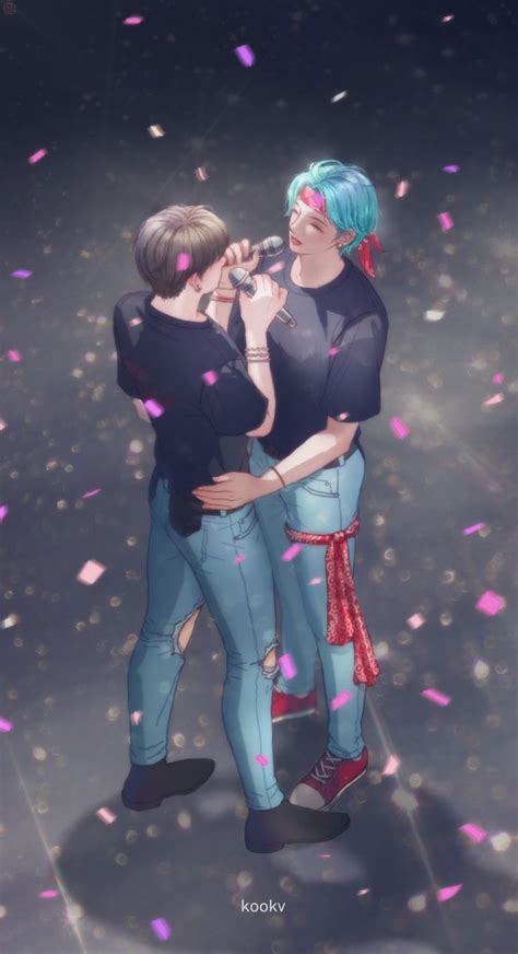 Vkook 💜 Vkook Bts Fan Art 43524252 Fanpop