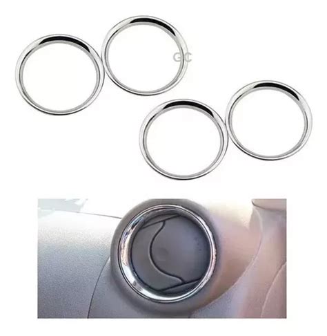 Set 4 Aros Cromados Aire Acond Para Nissan Versa March Np300 Envío gratis