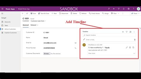 Add Timeline View In Model Driven Apps Powerapps Main Form Youtube