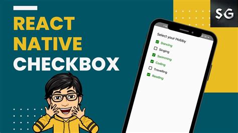 React Native Checkbox Tutorial React Native Custom Components Youtube