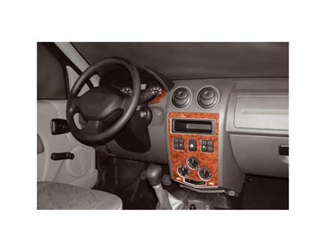 Dacia Logan 04.05-09.09 3D Interior Dashboard Trim Kit Dash Trim Dekor ...