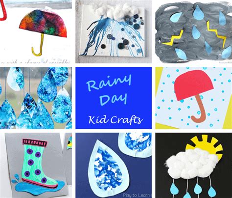 Rainy Day Crafts For Kids - Fun on a Stormy Day - A More Crafty Life