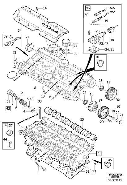 Volvo S60 Cross Country Engine Valve Spring Retainer Keeper. VALVE ...