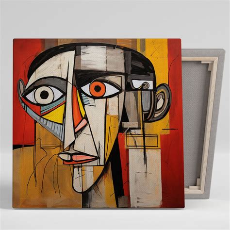 Abstract Face Wall Art, Canvas or Poster, Modern Wall Decor ...